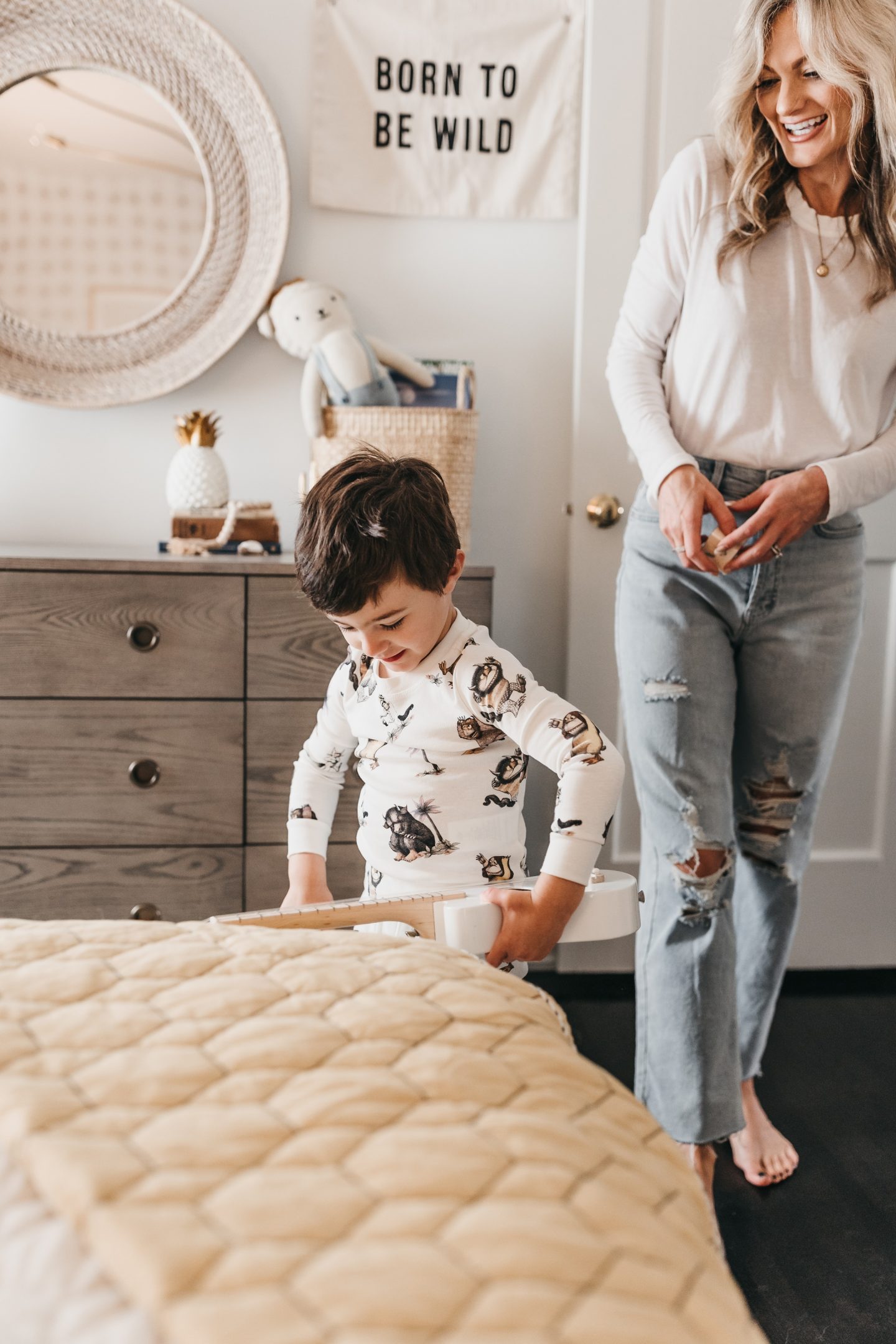 Goodbye baby crib, Hello toddler bed. Big Kid Room Reveal with Pottery Barn  Kids - CHAMPAGNE + MACAROONS