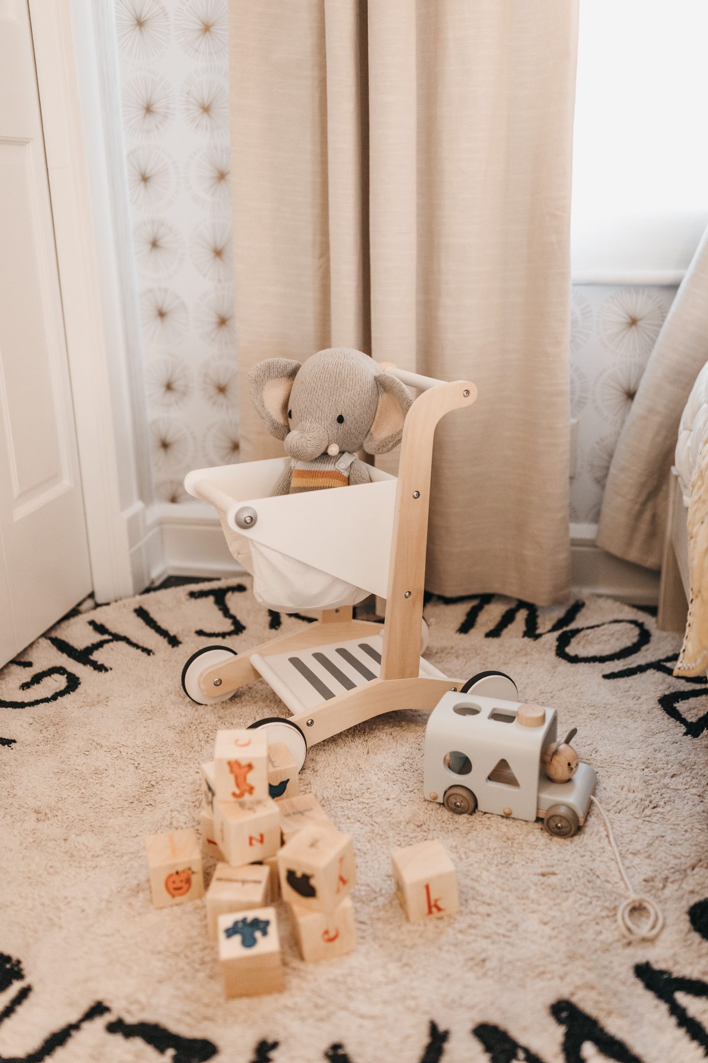 Goodbye baby crib, Hello toddler bed. Big Kid Room Reveal with