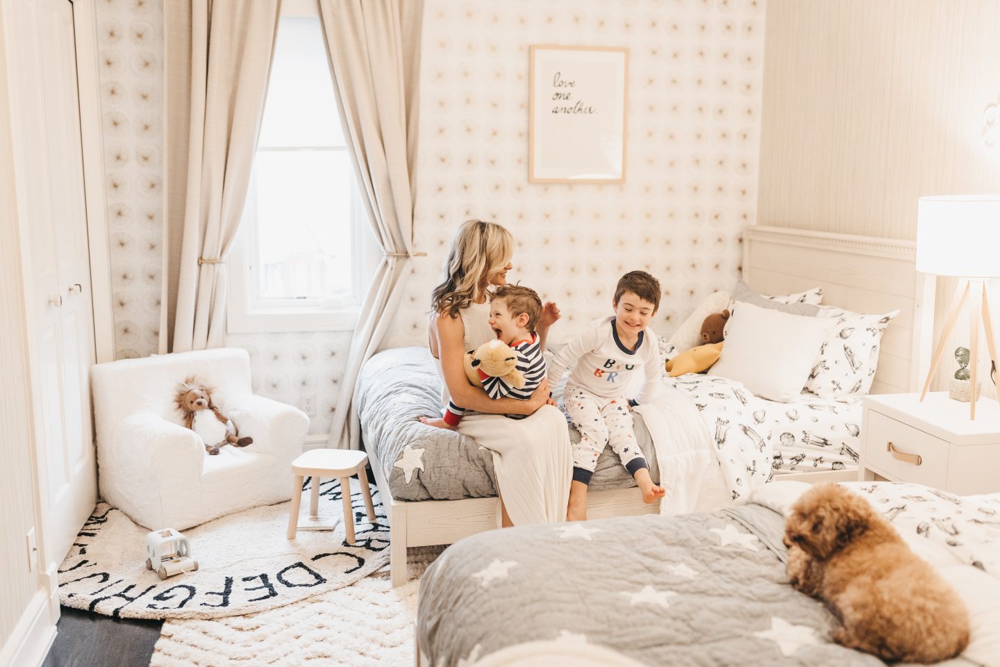 Goodbye baby crib, Hello toddler bed. Big Kid Room Reveal with Pottery Barn  Kids - CHAMPAGNE + MACAROONS